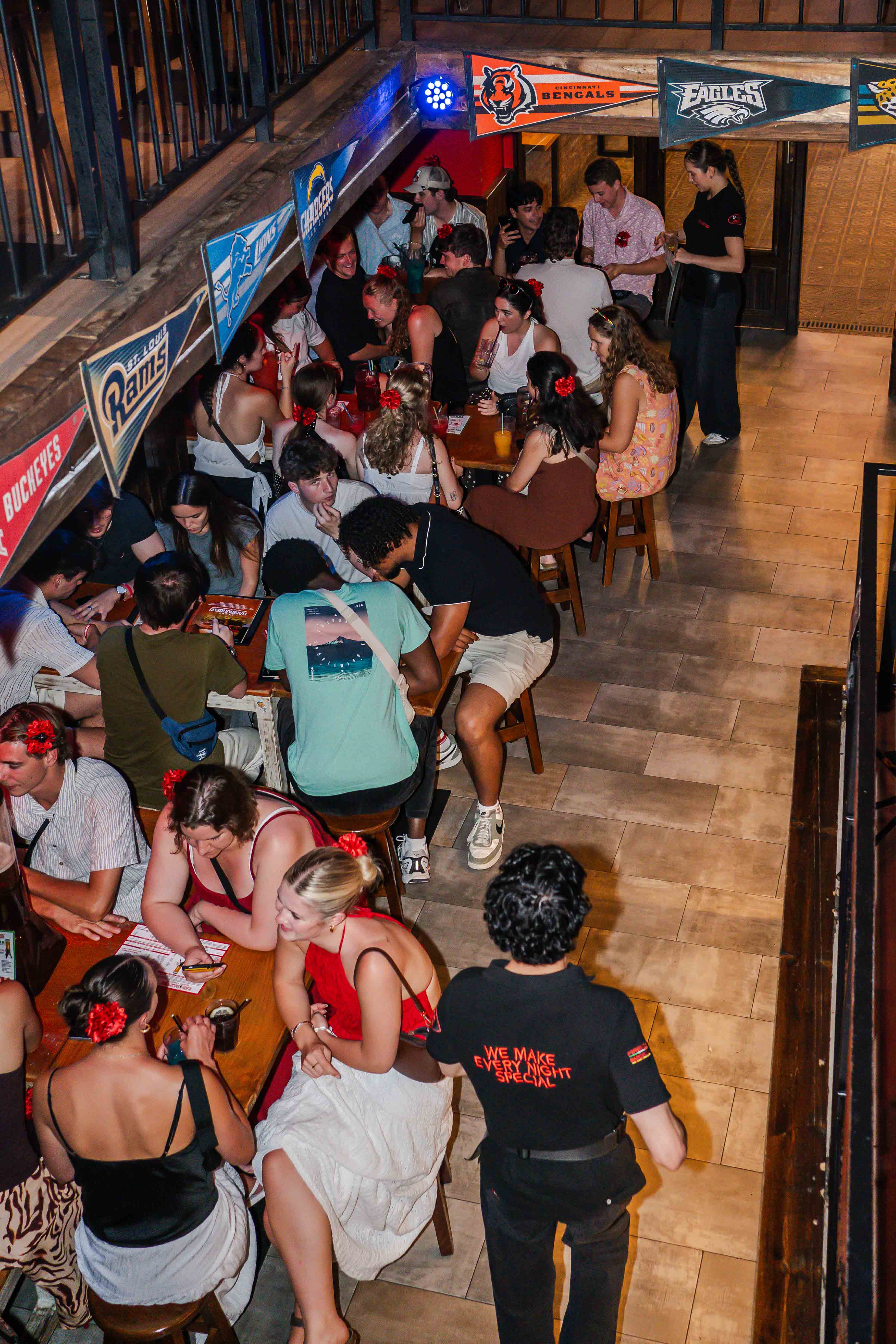 Ambiente en Red Garter. Ambiente en Red Garter.
