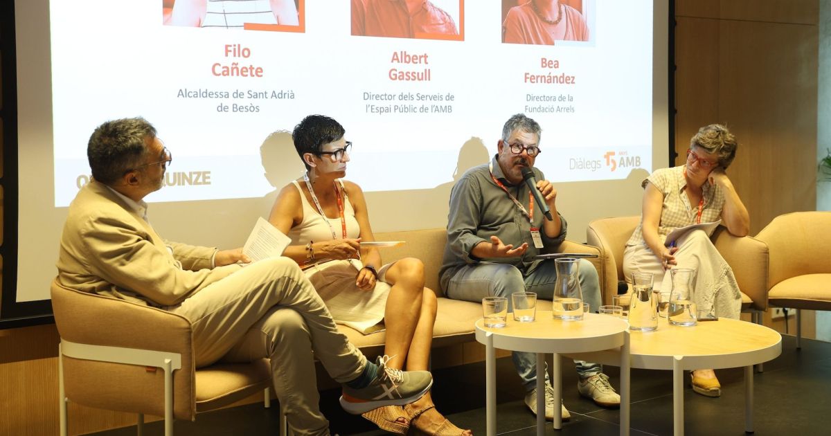 Jofre Llombard amb Filo Cañete, Albert Gassull i Bea Fernández. © Oscar Giralt Jofre Llombard amb Filo Cañete, Albert Gassull i Bea Fernández. © Oscar Giralt