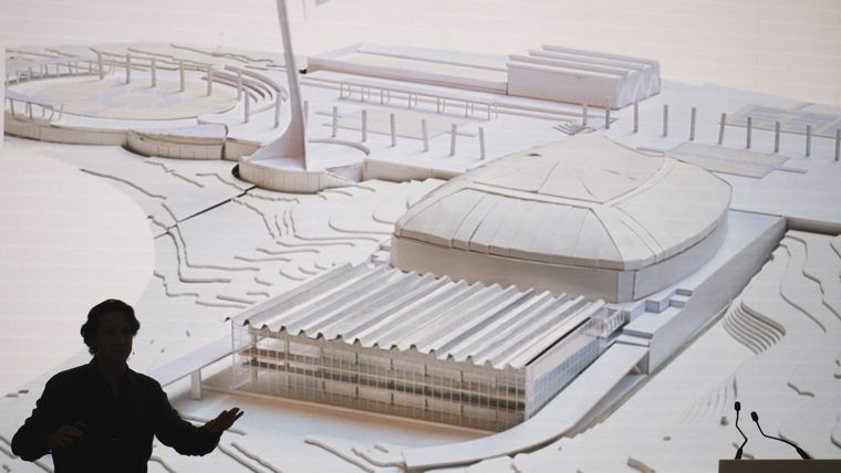 Maqueta del futur Sant Jordi Club