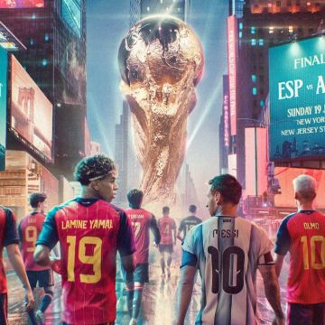 Imatge generada pel FC Barcelona que il·lustra la influència del Barça en la final del Mundial entre Argentina i Espanya © FC Barcelona Imatge generada pel FC Barcelona que il·lustra la influència del Barça en la final del Mundial entre Argentina i Espanya © FC Barcelona