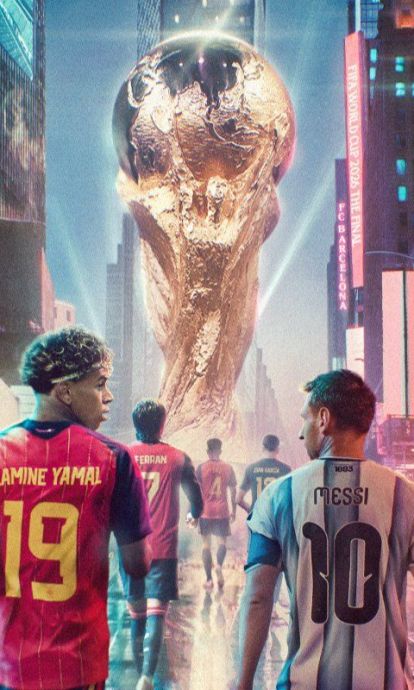 Imatge generada pel FC Barcelona que il·lustra la influència del Barça en la final del Mundial entre Argentina i Espanya © FC Barcelona Imatge generada pel FC Barcelona que il·lustra la influència del Barça en la final del Mundial entre Argentina i Espanya © FC Barcelona
