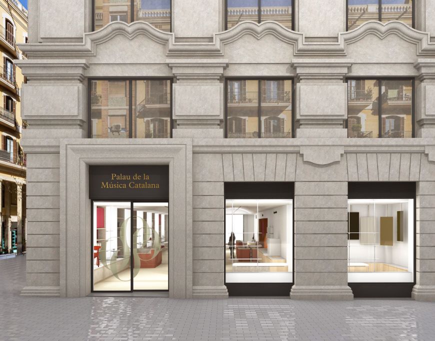 Així serà la nova Porta del Palau des de Via Laietana Així serà la nova Porta del Palau des de Via Laietana