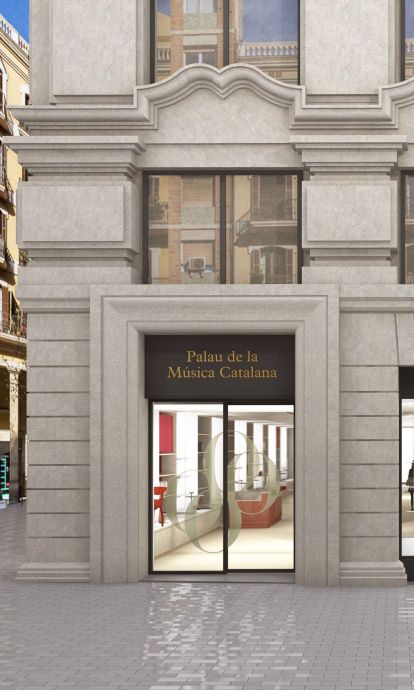 Així serà la nova Porta del Palau des de Via Laietana
