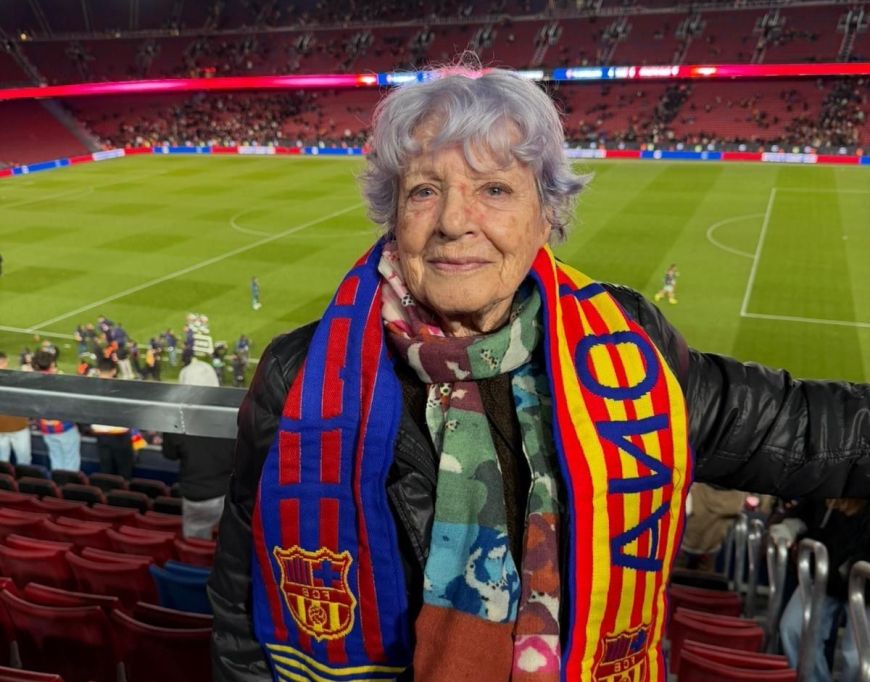 Maria Mateu i el seu Barça Maria Mateu i el seu Barça