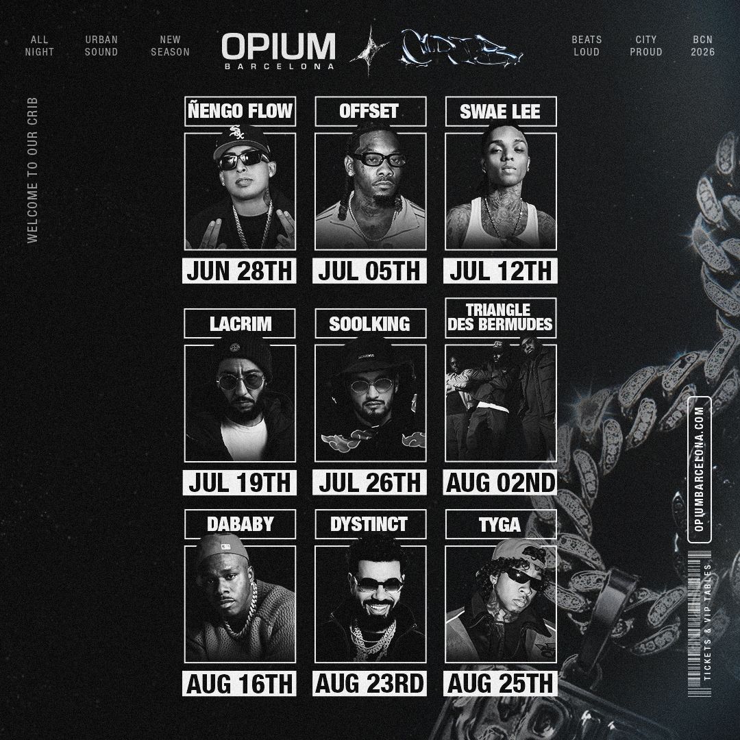 Calendari de CRIB a Opium Barcelona Calendari de CRIB a Opium Barcelona