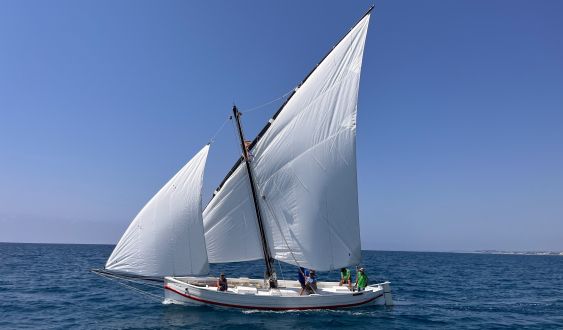Imatge del llagut de vela llatina Santa Espina