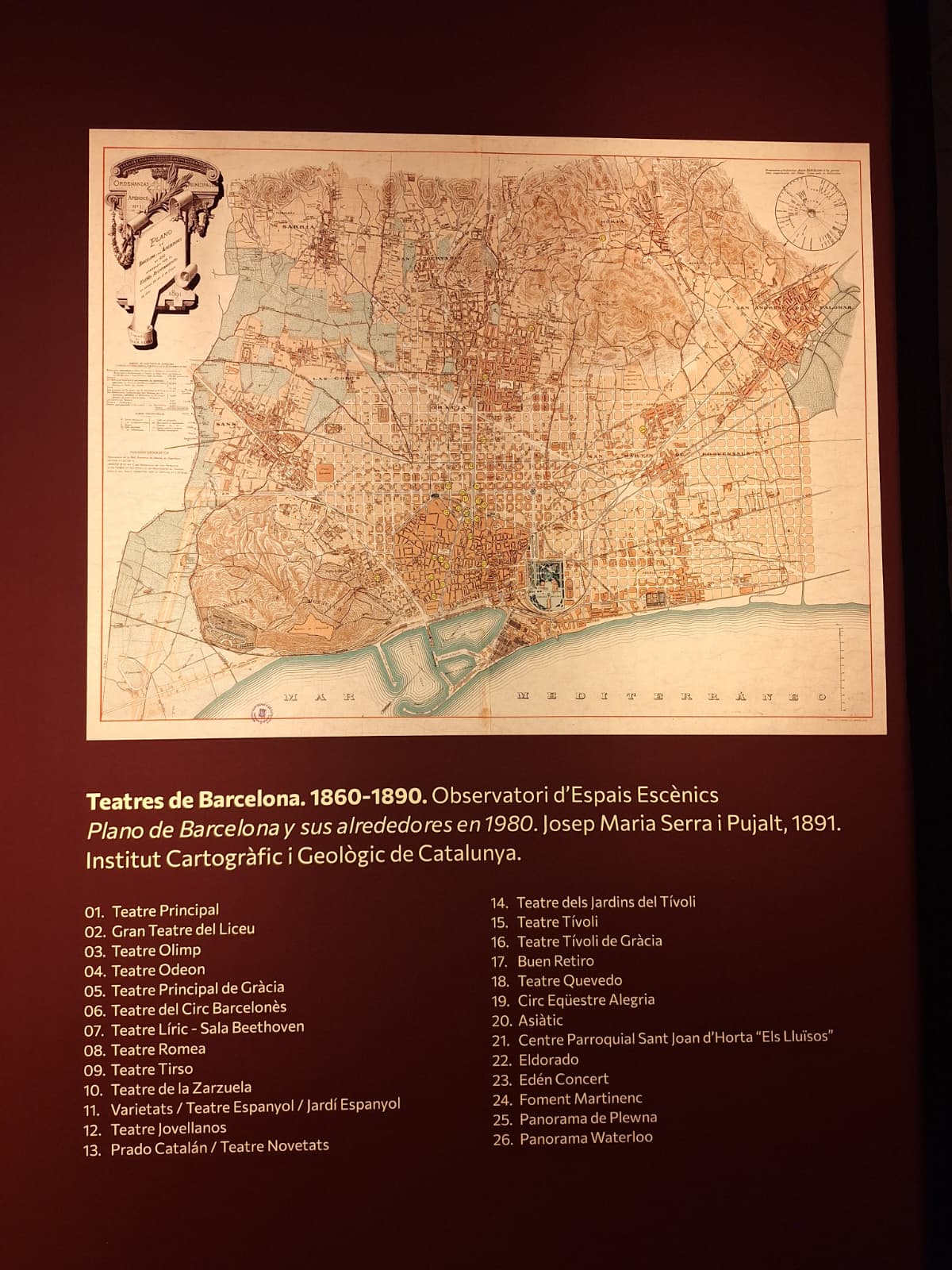 Teatros de Barcelona del 1860 al 1890 