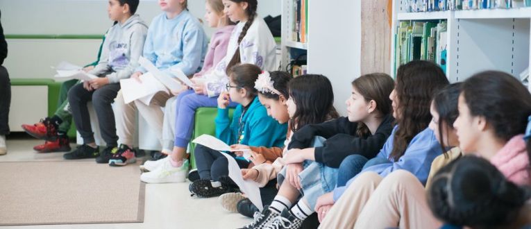 Alumnes d'una escola de Barcelona. © Ceci Fimia Alumnes d'una escola de Barcelona. © Ceci Fimia