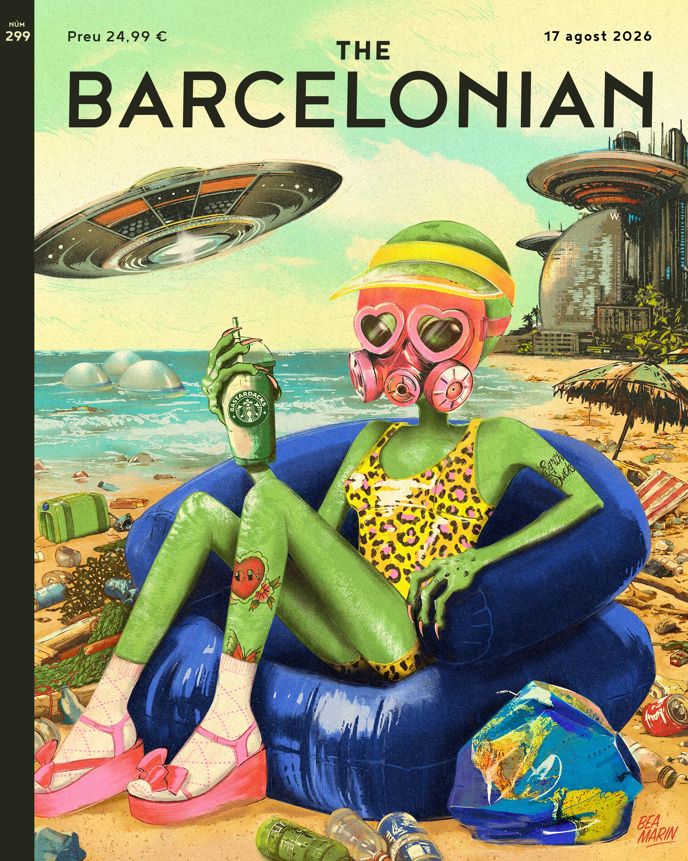 'Turisme interestel·lar', portada de The Barcelonian, de Bea Marín