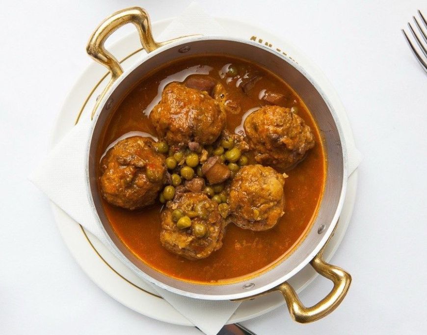 Albóndigas con sepia Albóndigas con sepia