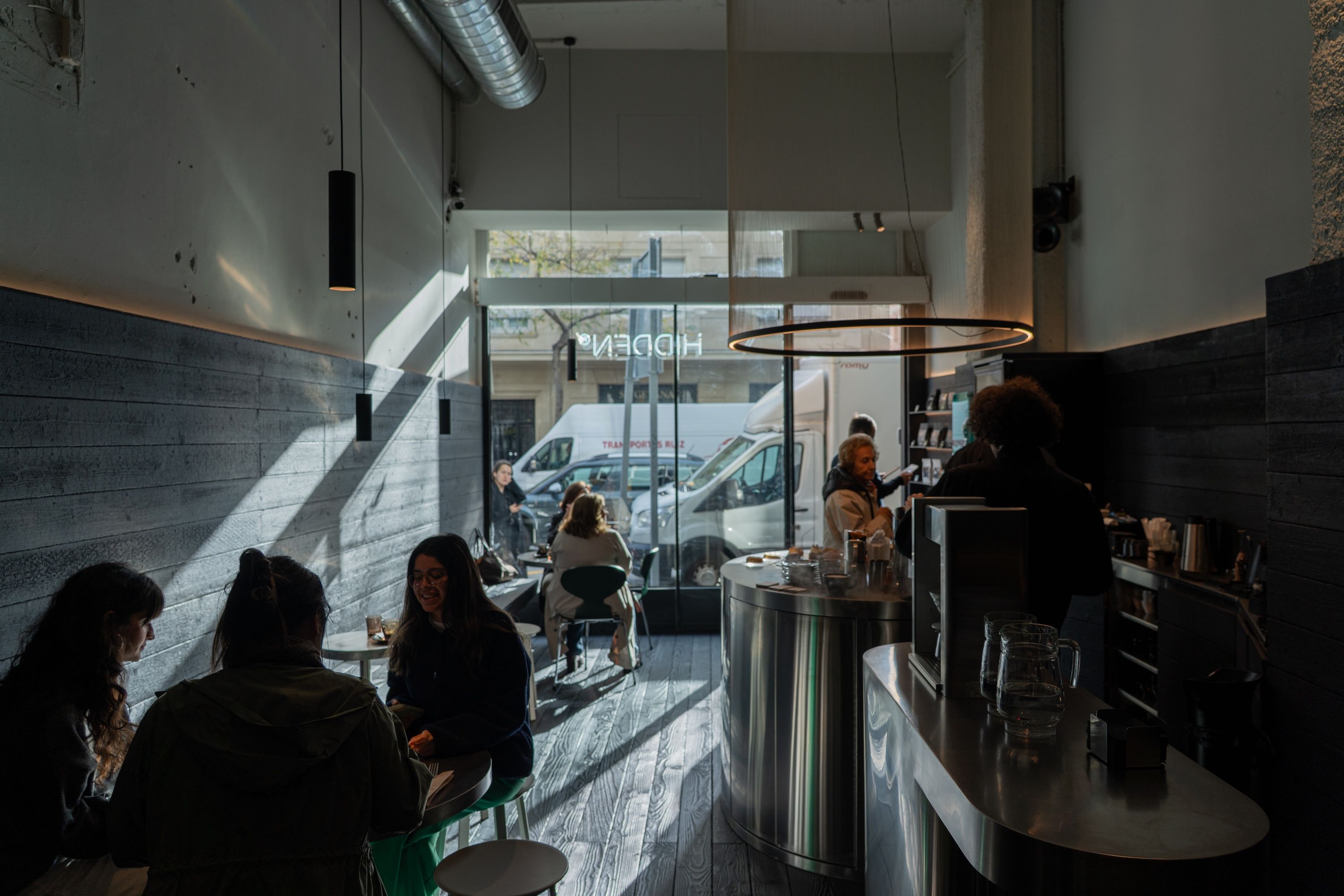 Cafeteria de Hidden Coffee en Sant Gervasi.