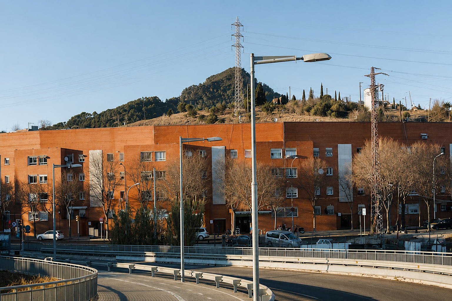 El barrio de Vallbona, situado en el extremo norte de Nou Barris.© Rosa Farga