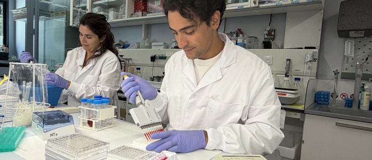 L'equip de Nuage Therapeutics als laboratoris del Parc Científic de Barcelona L'equip de Nuage Therapeutics als laboratoris del Parc Científic de Barcelona