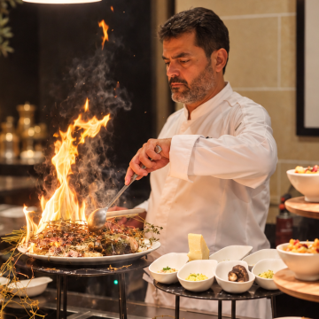 En l’experiència renovada de brunch del Majestic, el ‘show-cooking’ guanya protagonisme.