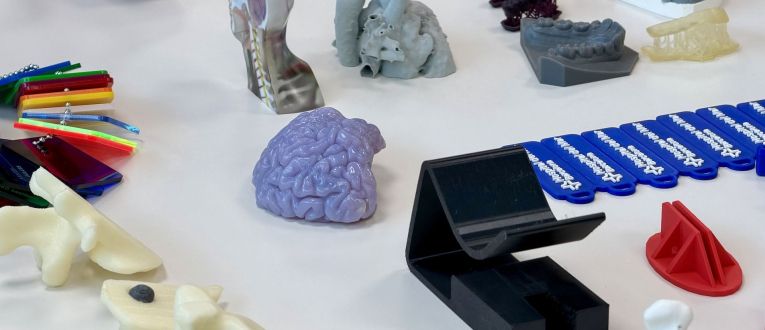 Prototips per a l’àmbit sanitari creats amb impressió 3D a la Incubadora del Consorci de la Zona Franca © Gemma Sánchez Bonel (ACN)