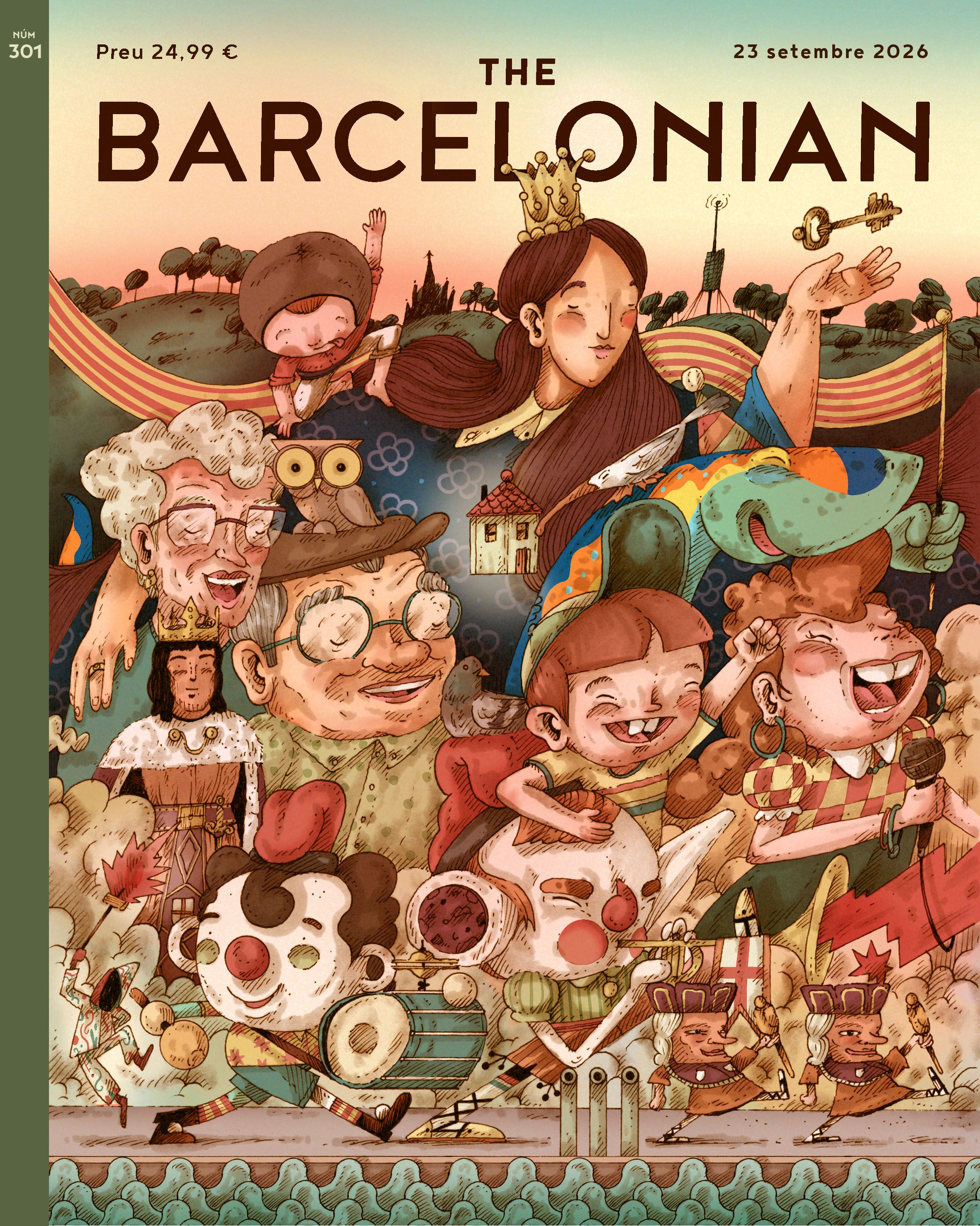 Portada The Barcelonian, 'El refugi de la festa'. © Ferran Orta