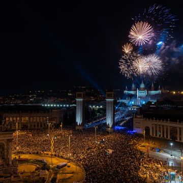 El Piromusical de la Mercè es trasllada aquest any a la platja. ©Damià Riba El Piromusical de la Mercè es trasllada aquest any a la platja. ©Damià Riba