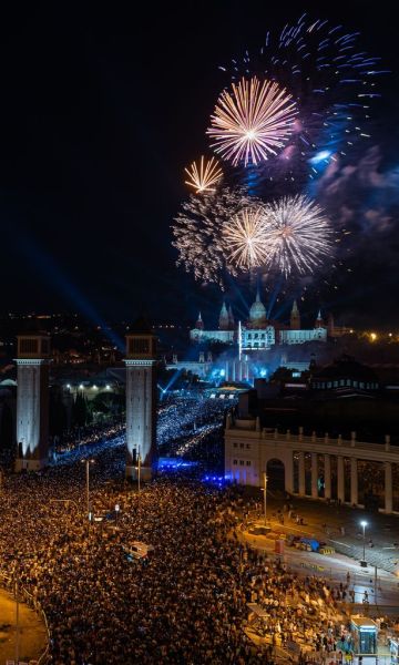 El Piromusical de la Mercè es trasllada aquest any a la platja. ©Damià Riba El Piromusical de la Mercè es trasllada aquest any a la platja. ©Damià Riba