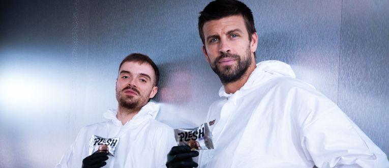 Ibai Llanos i Gerard Piqué, nous fundadors de Plesh © Plesh Ibai Llanos i Gerard Piqué, nous fundadors de Plesh © Plesh