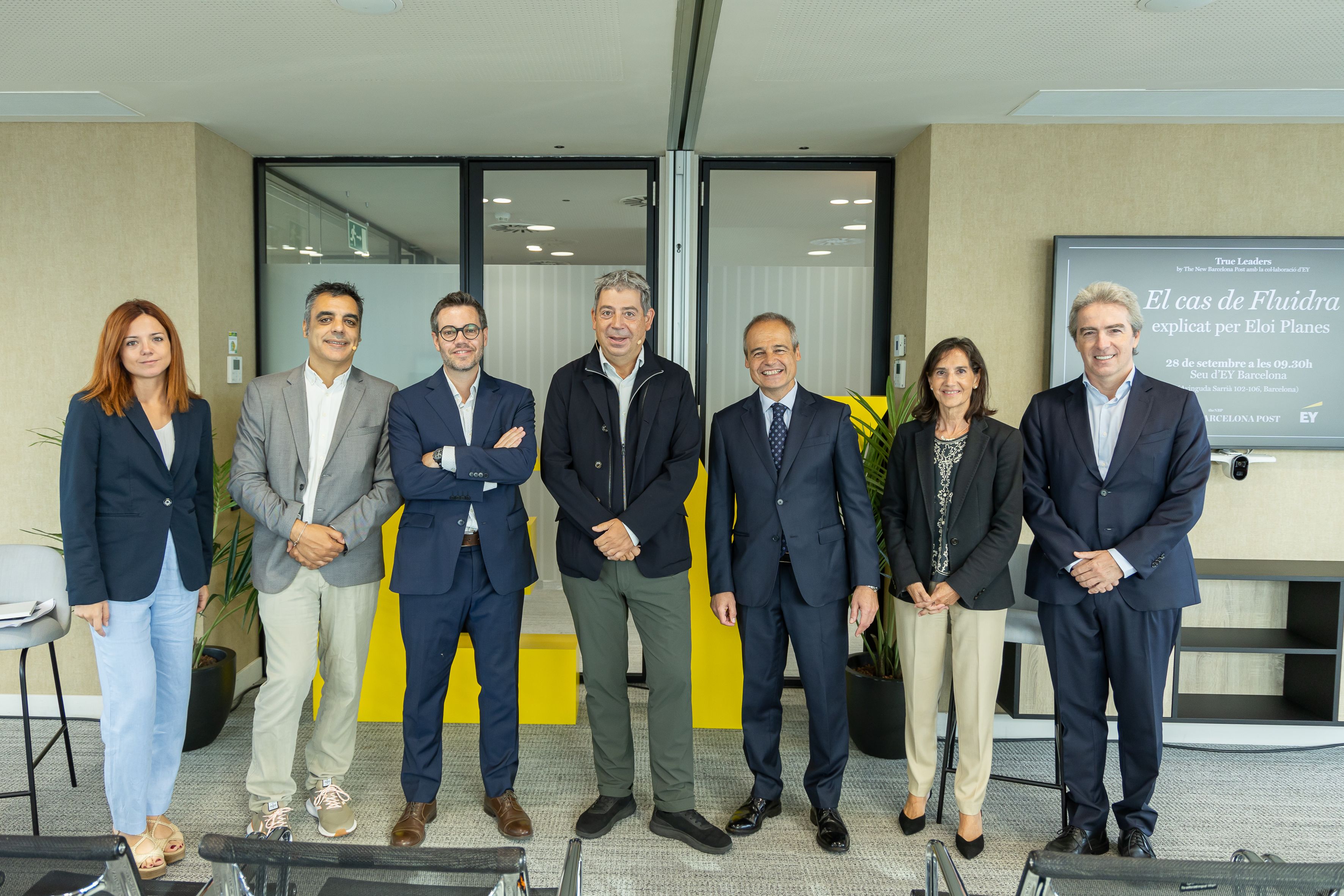 Representants del The New Barcelona Post, EY i Eloi Planes Representants del The New Barcelona Post, EY i Eloi Planes