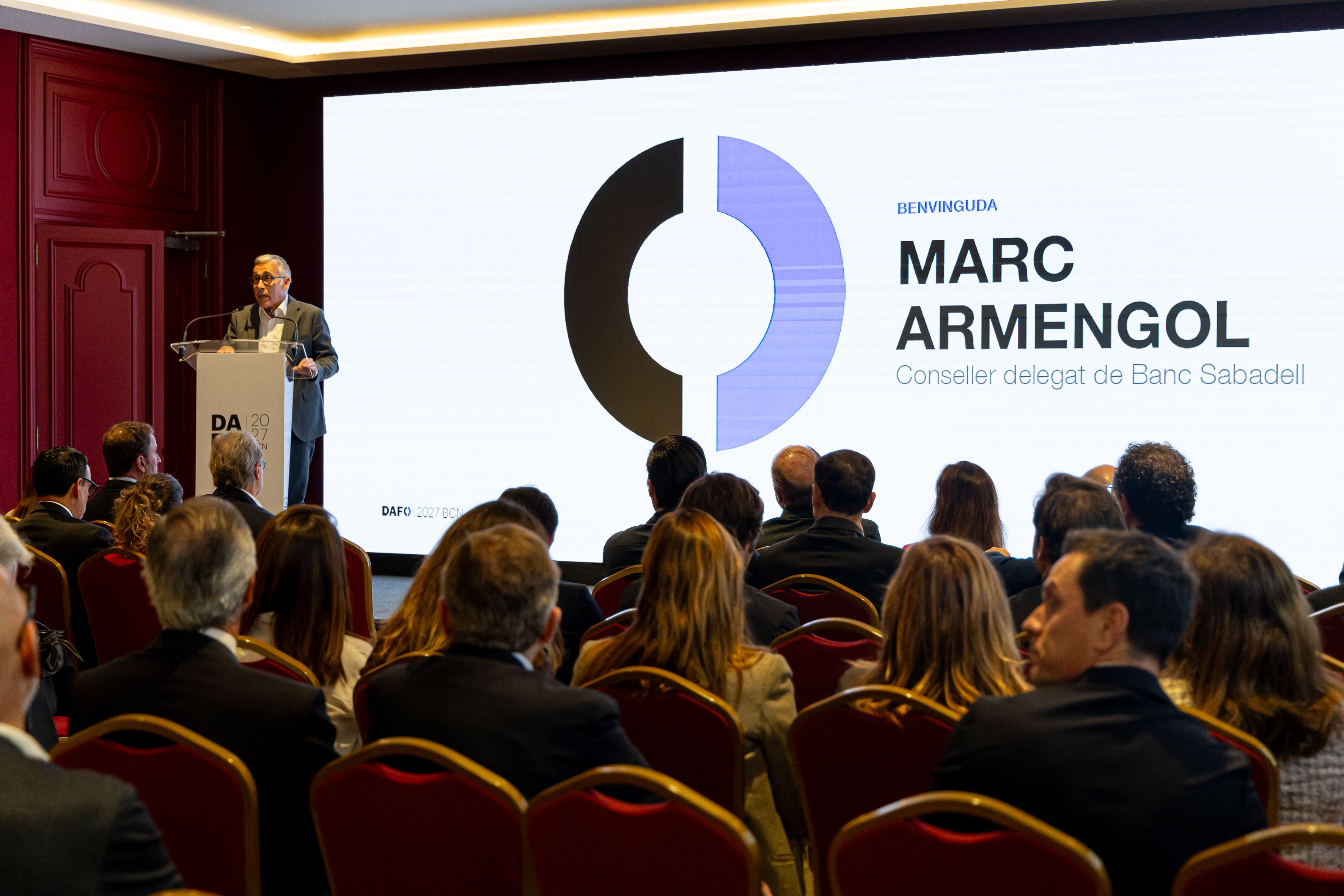 Marc Armengol, conseller delegat del Banc Sabadell durant DAFO Barcelona 2027. © Àngel Bravo