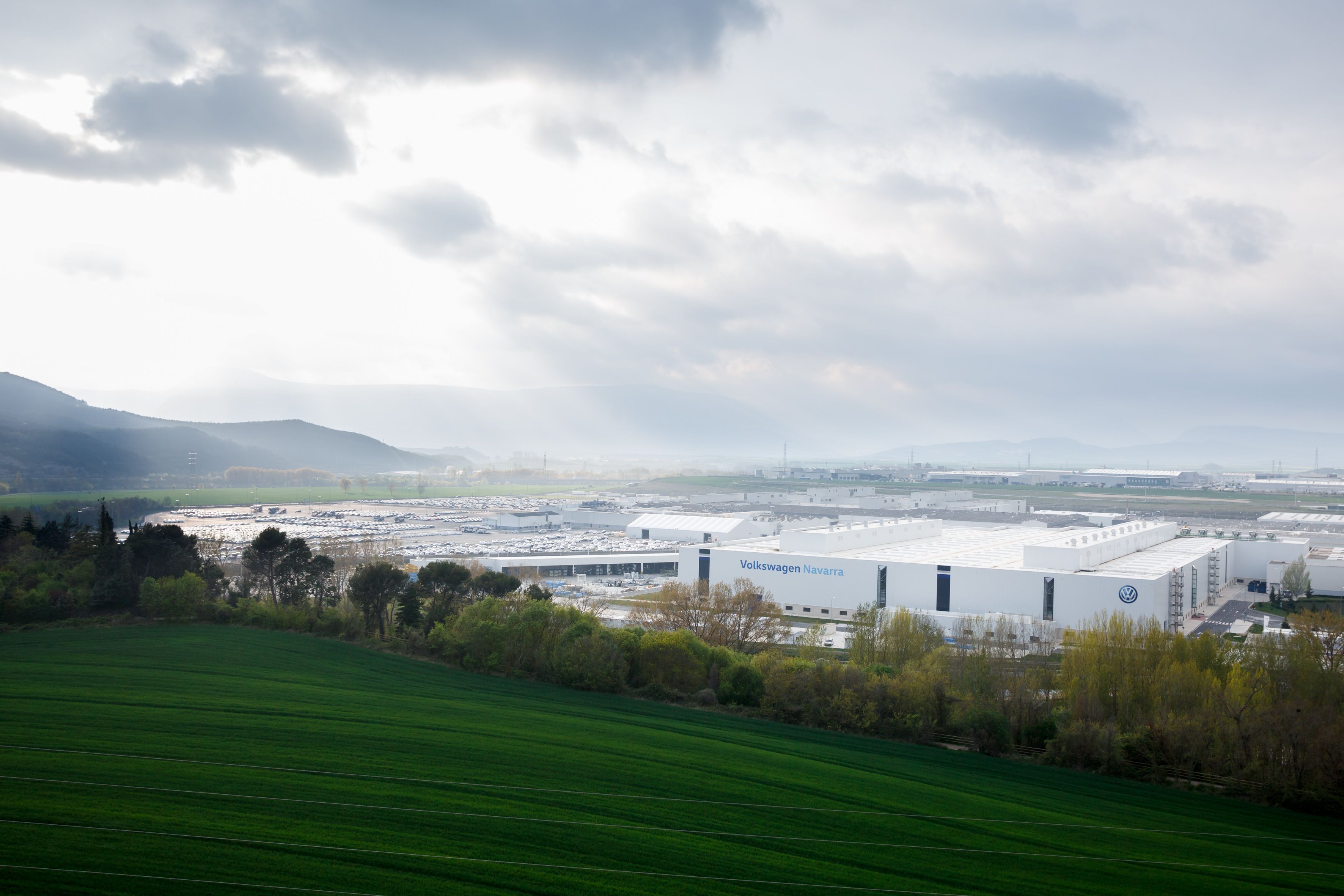 Planta de Volkswagen a Landaben. La factoria germana de Seat-Cupra a Navarra queda a 13 minuts de l’aeroport de Pamplona © VW