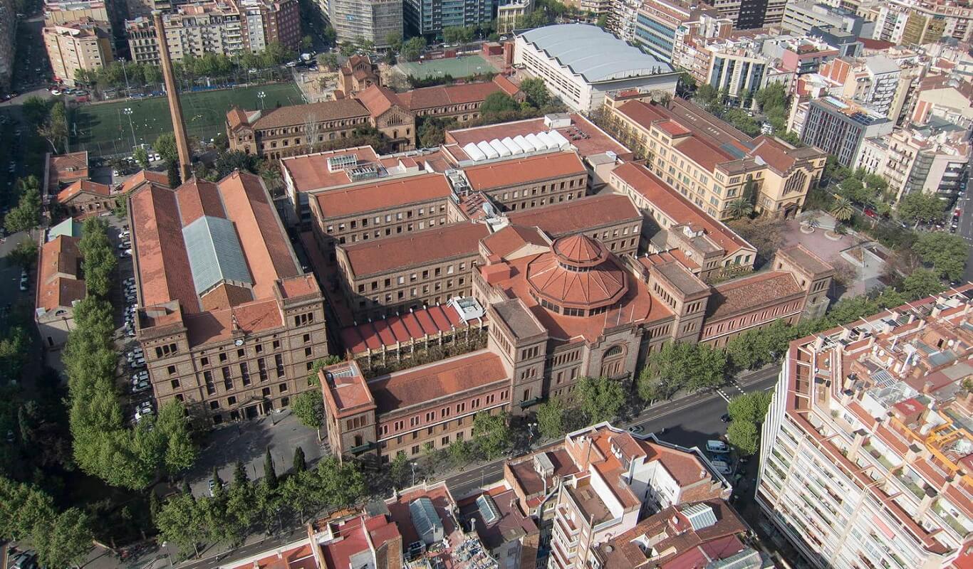 Vista aèria Escola Industrial 