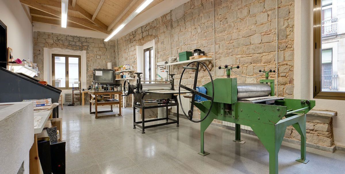 Màquines de gravat del Centre Artístic Sant Lluc