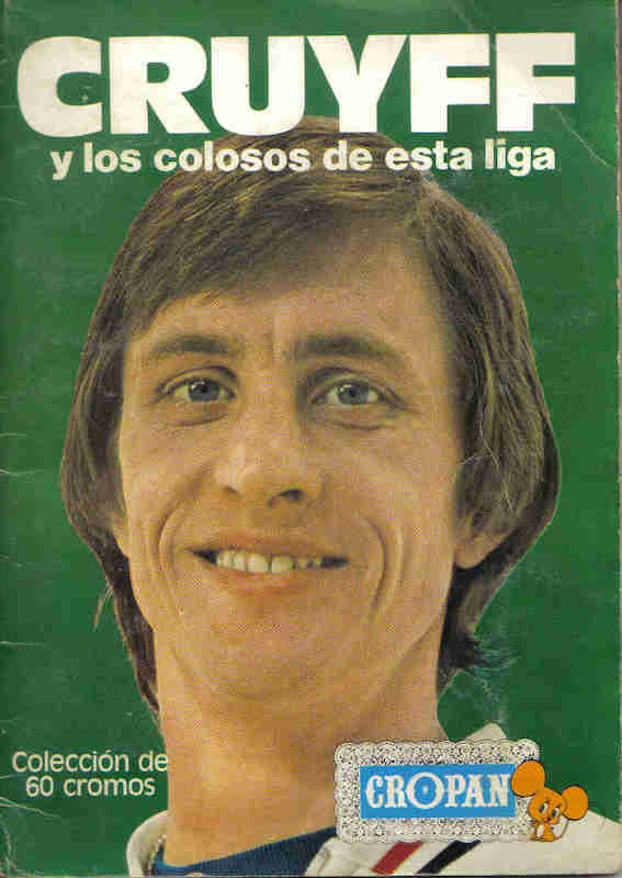 Àlbum de cromos con Johan Cruyff