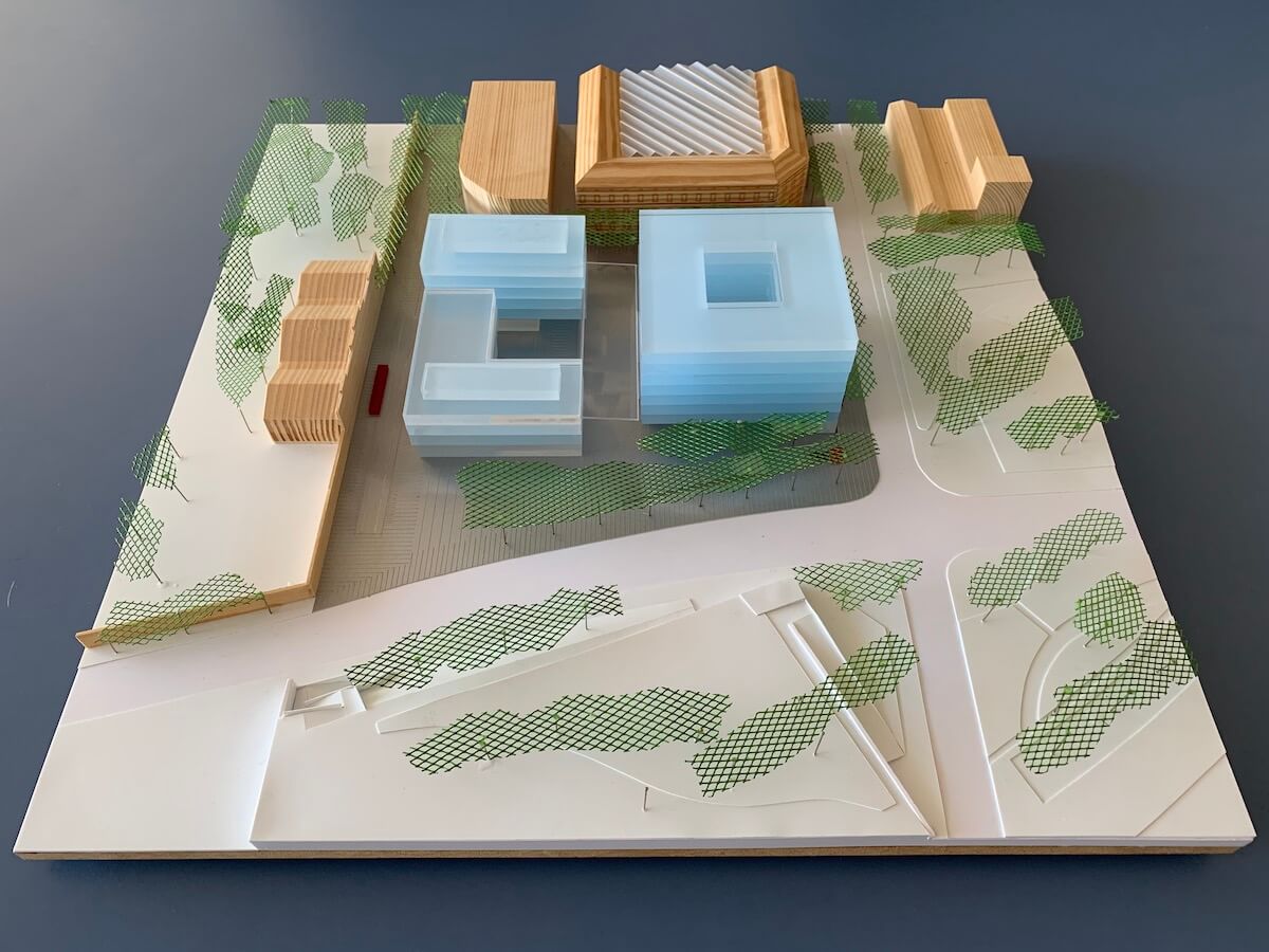 Maqueta edificis CSIC, UPC i BIST Ciutadella del Coneixement