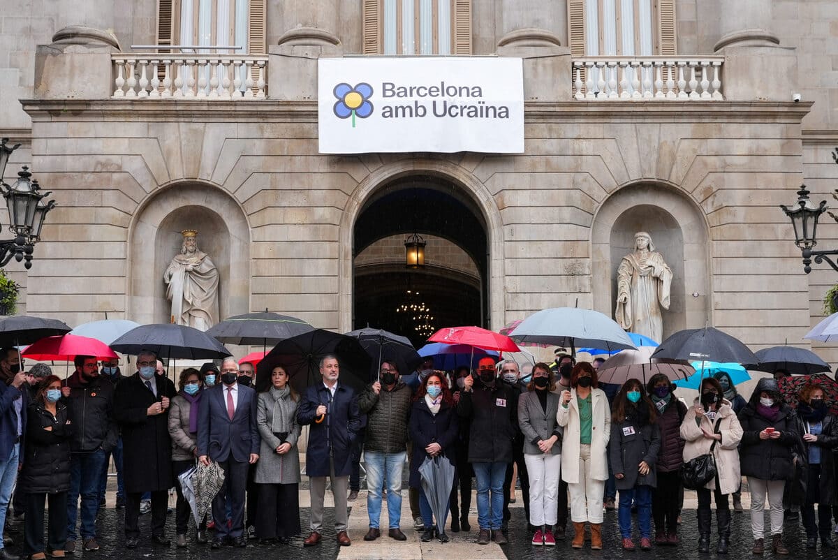 ajuntament de barcelona acte suport refugiats Ucraïna