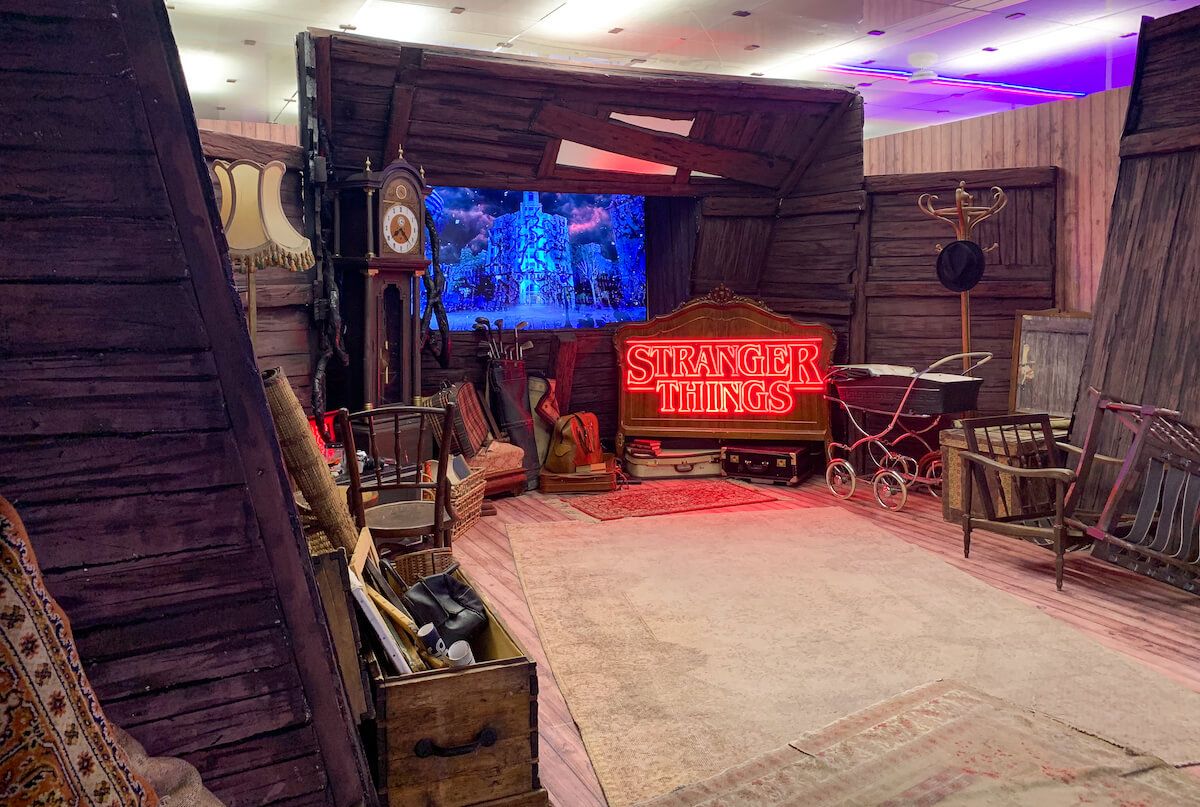 Simulación de la casa de Víctor Creel exposición Stranger Things