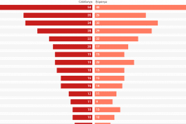 Gráfico de productos más comprados en el confinamiento