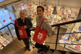 Antonio Ramírez i Marta Ramoneda, els fundadors de la llibreria La Central.