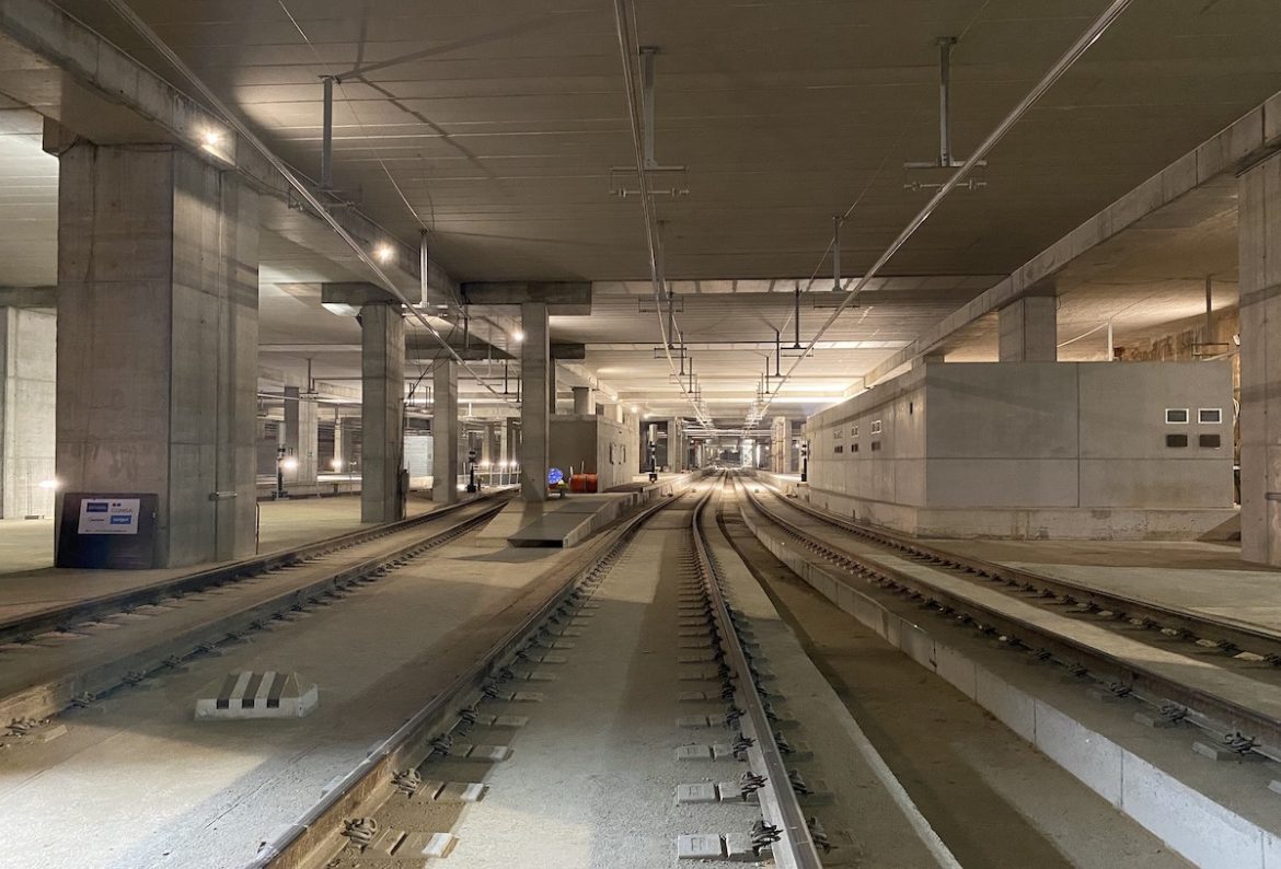 Obras estación La Sagrera