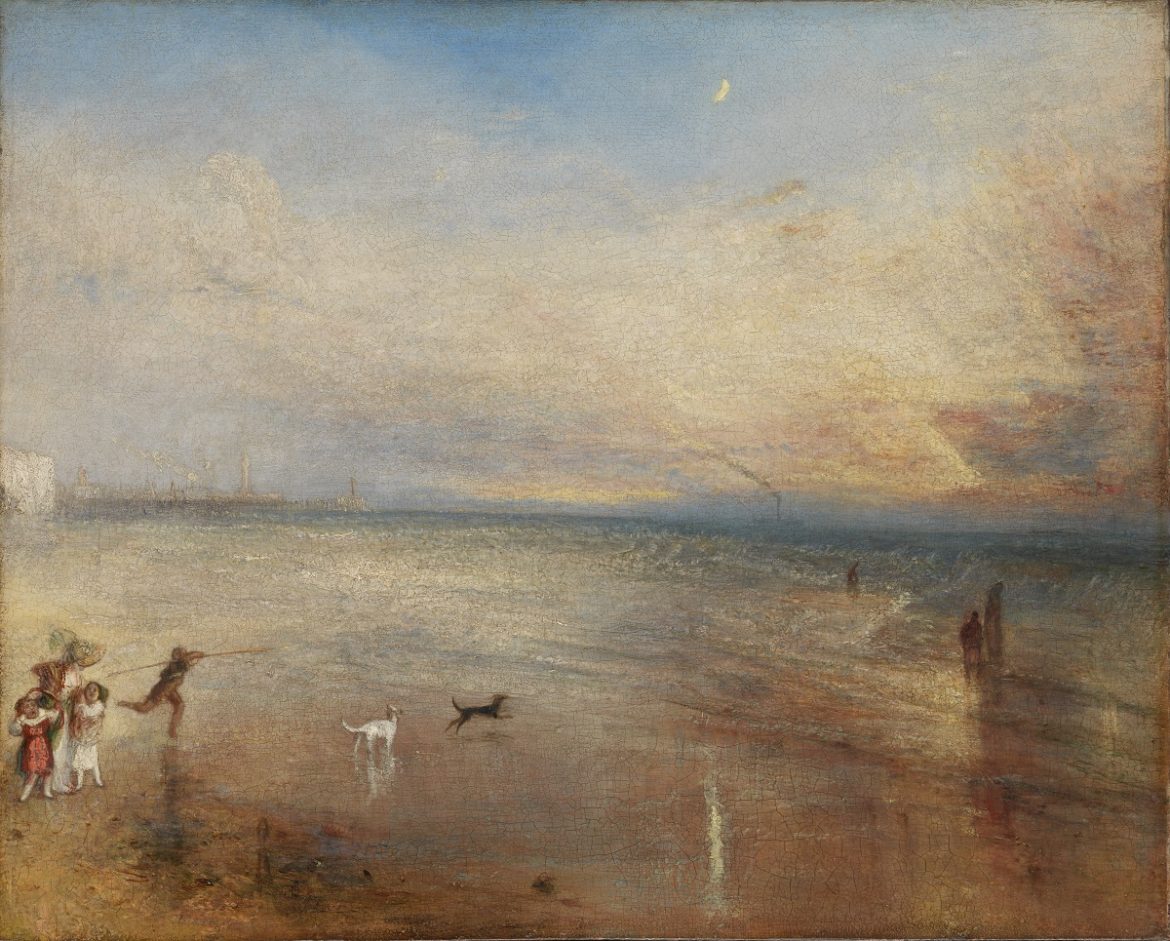 Turner. Lluna nova; o «He perdut la meva barca, tu no tindràs el teu cèrcol» Tate. Exposat el 1840. Foto Tate