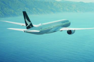 Avión de Cathay Pacific