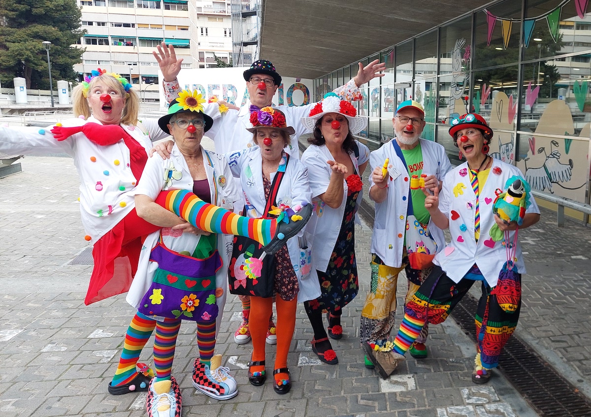 Payasos en el hospital Vall d'Hebron