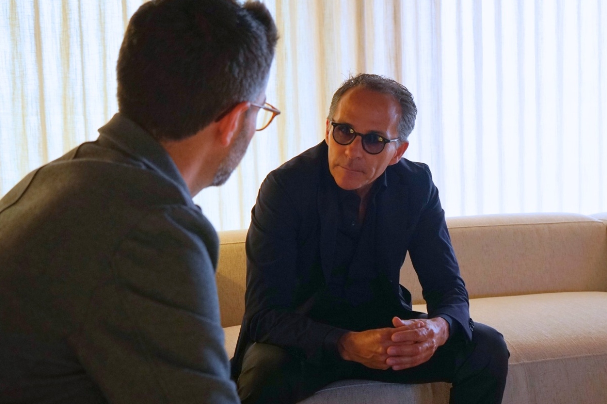 Christian Garcia durante la entrevista.
