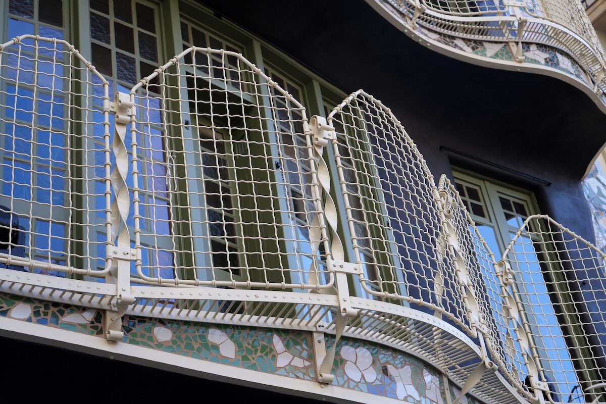 Fachada posterior de la Casa Batlló. 