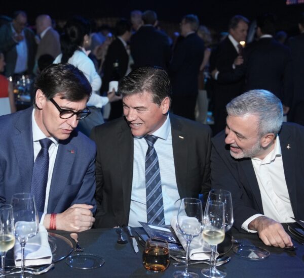 Salvador Illa, Antoni Cañete y Jaume Collboni.