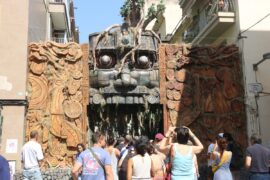 La calle Verdi durante las fiestas de Gràcia.