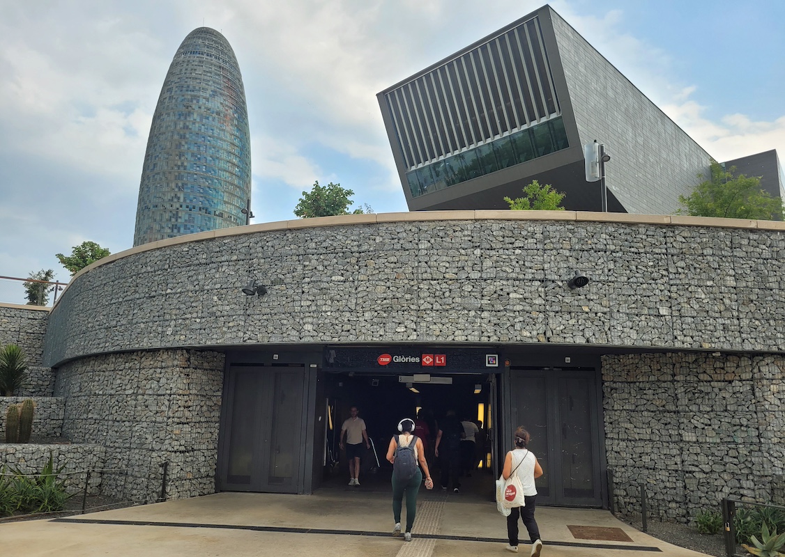 Plaza Glòries de Barcelona.
