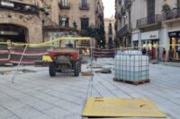 Obras en Portal de l'Àngel por Anna Badia. 