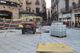 Obras en Portal de l'Àngel por Anna Badia.