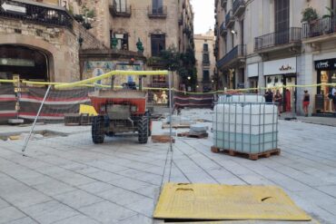 Obras en Portal de l'Àngel por Anna Badia.