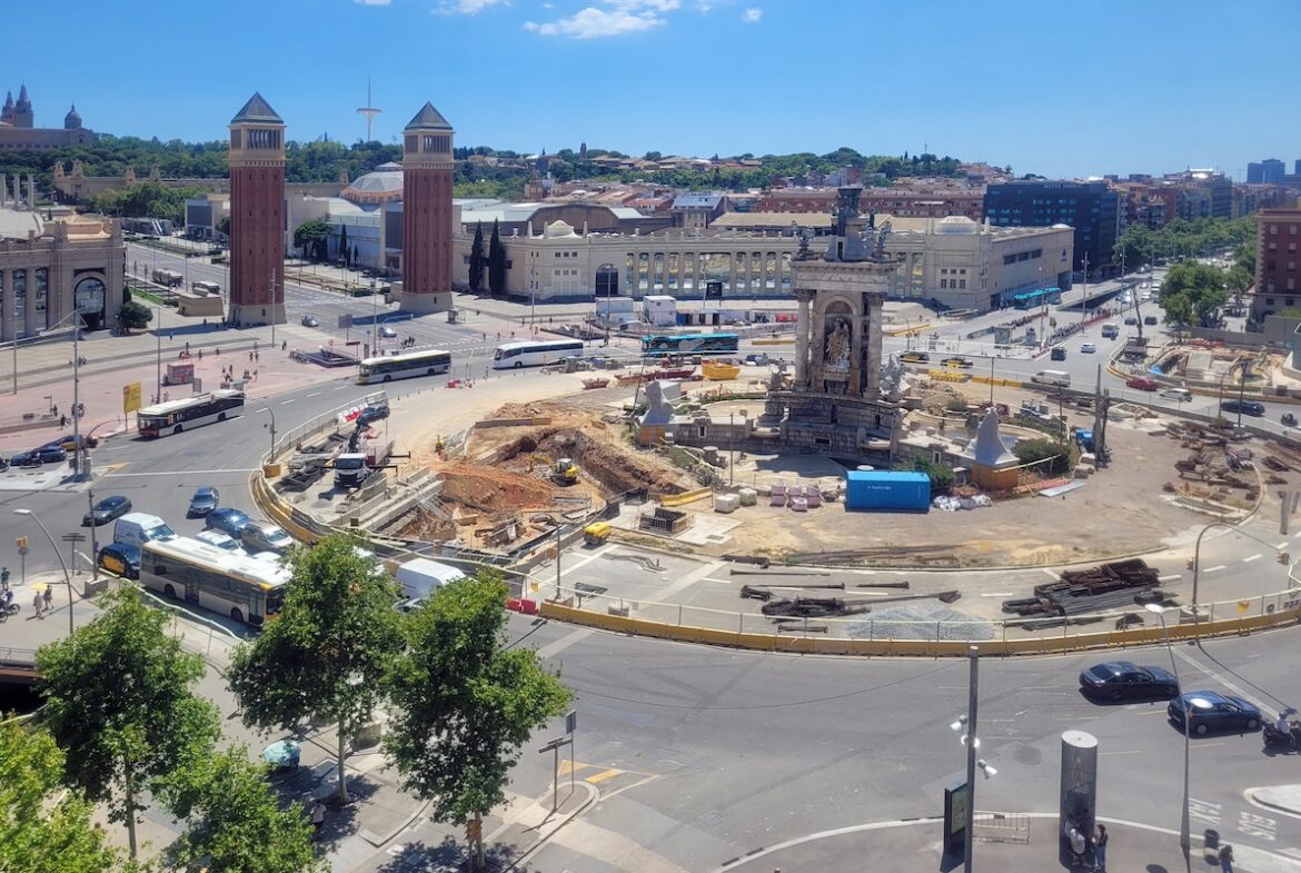 Plaza de Espanya de Barcelona.