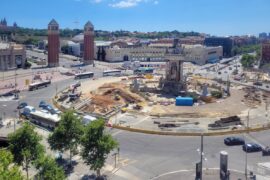 Plaza de Espanya de Barcelona.