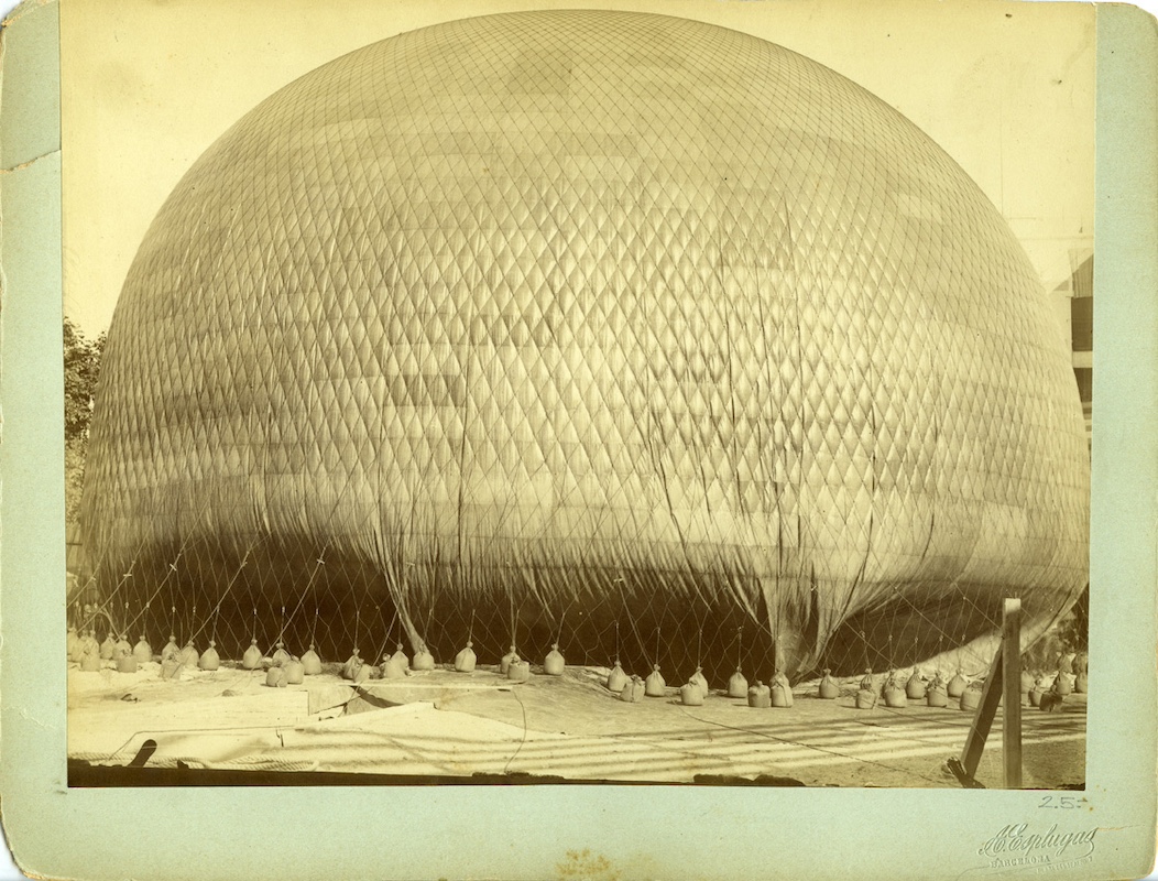 Globo aerostático en Barcelona. 