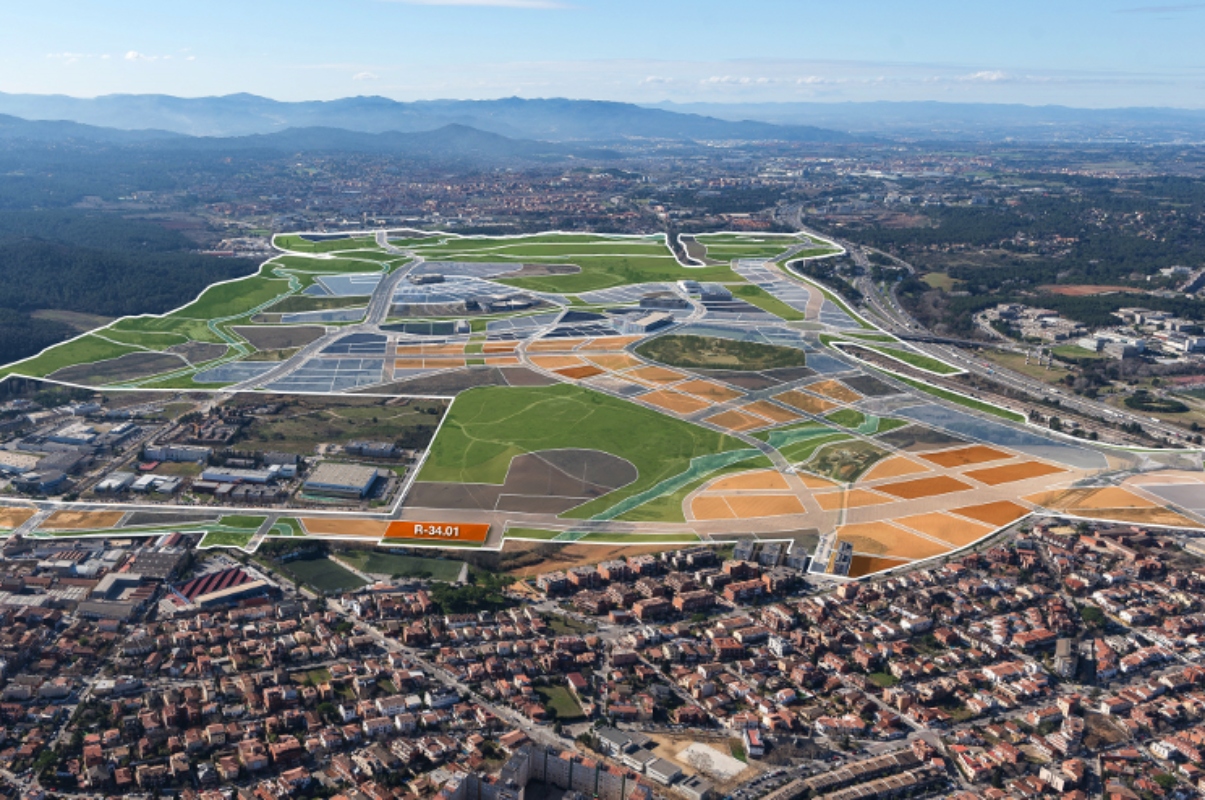 Vista aèria del Parc de l’Alba.